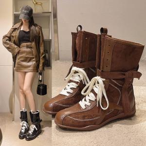 Retro Maillard British Style Boots