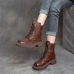 Martin Boots for Female Students, Thick-Soled Casual Warm Street Style