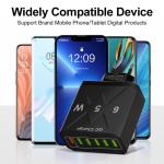 Standard 65W Fast Charging Korean Standard Mobile Phone Charger 6Usb Multi-Port Fast Charging Charging Head Travel Charger Wholesale