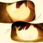 Whale Night Light Pat Lamp Colorful Breathing Ornament USB Charging Eye Protection Bedside Feeding Silicone Lamp