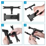 Car Rear Bracket Retractable Folding Mobile Phone Tablet Universal