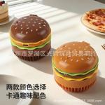 r Popular Item: Hamburger-Shaped Desktop Dormitory Fan, Handheld Dry Battery Creative Mini Fan