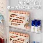 Refrigerator Egg Box Side Door Storage Kitchen Supplies Automatic Rolling Multi-Layer Large Capacity Storage Rack Organization