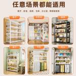 Household Storage Rack Multi-Layer Storage Rack Warehouse Shelf Multi-Layer Floor-Standing Balcony Kitchen Storage Rack Living Room Angle Steel Rack