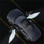 Custom LOGO Angel Wings Door Welcome Light Car Atmosphere Light Decorative Light
