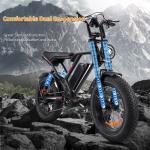 Two-Wheel Bicycle 1000W Retro Motorcycle