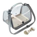 Parrot Outdoor Travel Bag, Transparent Waterproof Portable Bird Bag, Foldable Hand-Held Cross-Body Bird Cage, Small Pet Carry Bag