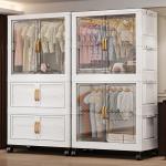 Wardrobe Household Snacks Clothes Plastic Storage Locker Children's Baby Small Wardrobe Installation-Free Organizing Cabinet