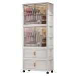 Wardrobe Household Snacks Clothes Plastic Storage Locker Children's Baby Small Wardrobe Installation-Free Organizing Cabinet