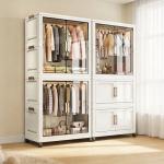Thickened Baby Wardrobe, Foldable Infant Storage Cabinet, Can Hang Clothes, Household Storage Cabinet, Children's Clothing Small Wardrobe