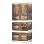 Light Luxury Installation-Free Plastic Wardrobe Household Large-Capacity Foldableable Storage Cabinet Kidsren's Toy Clothes Storage Cabinet
