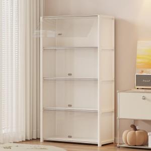 Wardrobe Flip-Top Multi-Layer Clothing Storage Cabinet with Doors, Dust-Proof Storage Cabinet, Large-Capacity Storage Wardrobe for Rental Housing