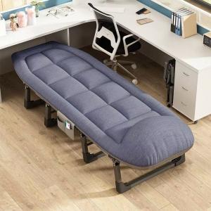 Lunch Break Folding Bed, Outdoor Single-Person Simple Portable Soft-Cushioned Camping Bed, Office Workstation Single-Person Multi-Functional Recliner