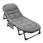 Lunch Break Folding Bed, Outdoor Single-Person Simple Portable Soft-Cushioned Camping Bed, Office Workstation Single-Person Multi-Functional Recliner