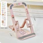 Cute Desktop Stand, Foldable and Portable, Travel-Friendly, Lazy Stand for Watching Shows, Dual-Purpose Stand for Mobile Phones and Tablets in Student Dormitories