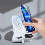 Phone Stand Wireless Charger Multi-Functional Portable Magnetic Fast Charger Suitable for Huawei, Apple, Android, Xiaomi