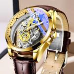 transparent hollow automatic mechanical watch men's watch men's waterproof luminous
