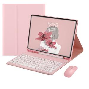 Keyboard Protective Case iPad Pro New iPad Air 8 Tablet 7 Protective Case Bluetooth 9 All-In-One 6 Mouse