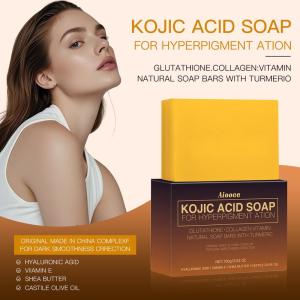 Aiooce Kojic Acid Soap Beauty Soap Soap Bath Cleansing Natural Soap Purifying Long-Lasting Fragrance
