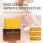 Aiooce Kojic Acid Soap Beauty Soap Soap Bath Cleansing Natural Soap Purifying Long-Lasting Fragrance