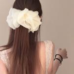 Extra-Large Ruffled Banana Hair Clip for Women, Delicate and Stylish, Makes the Face Look Smaller, Adds Volume, Hair Accessory, Hair Claw
