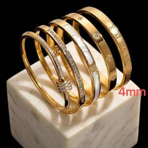 Stainless Steel Bracelet Zircon Titanium Steel Bracelet Women's Fashion High-End Bracelet Niche Temperament Versatile Hand Jewelry Wholesale