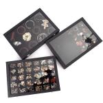 Black Jewelry Box Jewelry Box Necklace Ring Earrings Earrings Bracelet Antique Storage Display Box with Dustproof Cover