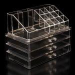Large-Capacity Jewelry Storage Box for Earrings, Ear Studs, Necklaces, Ear Accessories, Bracelets, Exquisite Beaded Organizer Box, Transparent