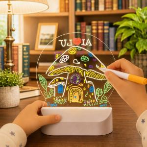 Pen of Light Steam Educational Toys Transparent Glowing Message Board Led Drawing Board Customizable Logo Commercial Creative Gift