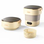 Foldable portable washing machine, fully automatic, mini underwear and sock washing machine, can spin dry.