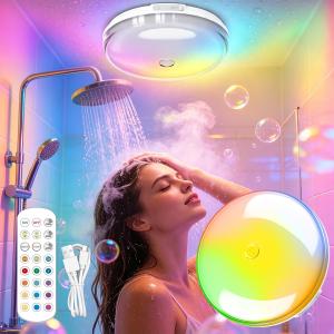 Cross-border best-selling Rechargeable Shower Light, waterproof bathroom ambient light