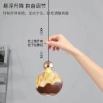Modern Gold Glass Globe Pendant Light, Artistic Textured