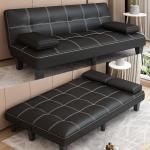 Reversible sofa bed, foldable simple beanbag chair, suitable for rental rooms, living rooms, apartments, small offices, double seats.