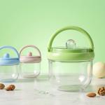 Portable oatmeal cup/yogurt bowl with lid and spoon, breakfast bowl, yogurt, fruit salad, dessert bowl, bird's nest bowl