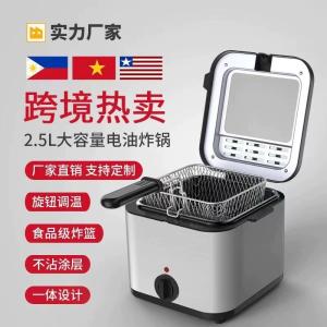 electric fryer, large capacity electric fryer, suitable for street vendors and commercial use, for frying chicken, French fries, and skewers.