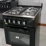 Four-gas burner stove with gas oven, manual ignition, export