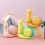 Multifunctional snail desk lamp, USB rechargeable, children's study LED eye-protection desk lamp, dormitory bedroom bedside lamp wholesale.