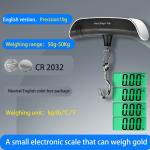 Exclusive Portable Electronic Luggage Scale, Mini Handheld Electronic Scale, T-type, 50kg Outdoor Travel Scale (grams)