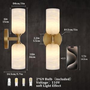sourcing Nordic style postmodern wall lamp, natural marble