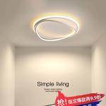 Nordic-style minimalist LED ceiling light for master bedroom, study, and dining room; simple and modern oval-shaped light fixture.
