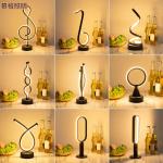 Bedroom Bedside Tri-color Dimming Night Light, Creative Restaurant & Cafe Illuminated Decorative Table Lamp