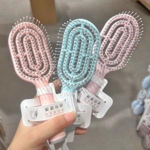 Mini ribbed comb for women, long hair cushion comb, air cushion