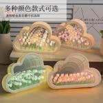 Creative Tulip Flower Sea Night Light, DIY Craft Desktop Decoration, Bedside Lamp, Ambient Light Ornament, Creative Gift