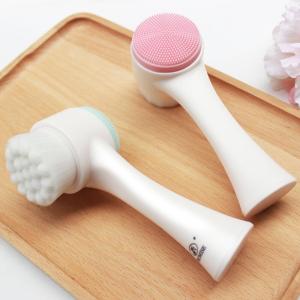 3D silicone facial cleansing brushes, manual facial cleansing brushes, facial cleansing devices, soft bristle cleaning brushes, double-sided massage brushes