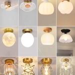 Modern minimalist balcony light, small ceiling light, light luxury art single-head entrance light, entryway light, hallway ceiling light.