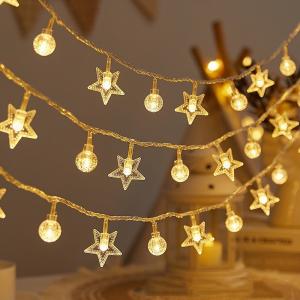 LED fairy lights, ambient lights, camping lights, round string lights, birthday decorations, bedroom decorations, trendy decorative lights