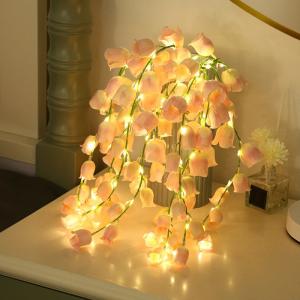 Creative LED lily of the valley string lights, artificial flower decorative lights for rooms, night lights, proposal lights, Valentine's Day atmosphere lights