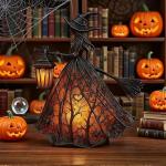 New cross-border Halloween Witch Lamp, Halloween decoration, witch desktop lamp