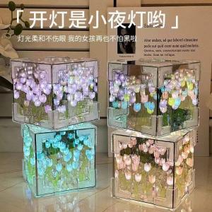 tulip nightlights, DIY materials for making flower seas as a Qixi Festival gift for girlfriends.