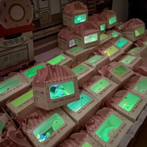 Jimai 3D Glowing Animal Bread House Pendant Accessories